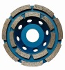 swirled grinding wheel