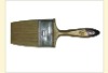 tapered pure white bristle plastic handle paint brush