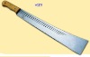 the steel knife of sugarcane machete