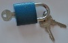 thick iron padlock