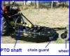 tractor-mounted slasher,wheel,independent slip clutch,PTO shaft,pin,gear box,lawn mower.
