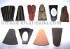 triangle, fan shape polishing brick