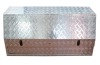 truck storage aluminum case diamond plate surface