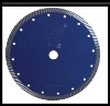 turbo saw blade with flange continuous rim sintered