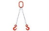 two legs steel wire rope sling with hook