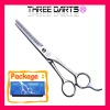 unique design Pyramid style two side teeth hair scissors