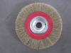 wheel brush with crimped wire