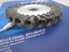wheel brush with knoted wire