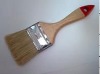 white boiled soft bristle and wooden handle paint brushes