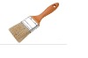 white bristle and wood handle paint brush