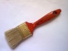 white bristle and wood handle painting brush