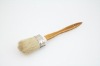 white bristle round paint brush