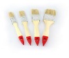 white bristle wooden handle flat Paint Brush