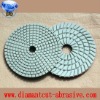 white dry/wet polishing velcro pad