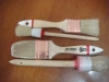 white twice boiled bristle paint brush set