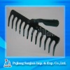 wide sold 12T carbon steel garden rake head/farm rake head
