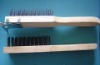 wood handle steel brush