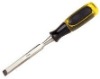 wooden Chisel with double color transparent plastic handle