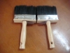 wooden handle and pure black bristle cleaning wall brush