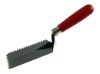 wooden handle bricklaying trowel