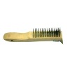 wooden handle crimp steel Wire Brush