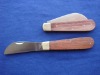 wooden handle folding knife ,unique design