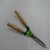 wooden handle hedge shear