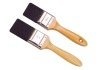 wooden handle natural black bristle paint brush