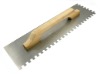 wooden handle plastering trowel