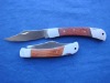 wooden handle pocket knife high quality