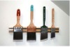 wooden handle synthetic fiber paint brush