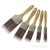 wooden handle synthetic fiber paint brush