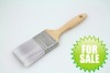wooden handle synthetic filament paint brush
