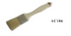 wooden handle white bristle paint brush AC106