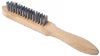 wooden stainless steel wire brush