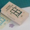 wooden stamp for Christmas