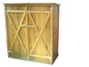 wooden toolshed