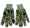 working knitted garden camouflage glove