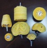 yellow color cloth polishing wheel