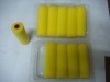 yellow color high density paint roller brush