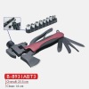 2012newest multi tools multi hammer with color wood hanle stainless steelhammer.