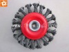 4" knot wire wheel brush with nut