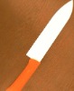 6 inch White Blade Ceramic Knife with Yellow Silica Gel Handle