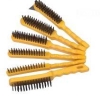 6pcs steel wire brush with plastic handle