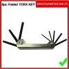 8pcs foldable torx hex allen key wrench set
