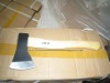 Axe with wooden handle