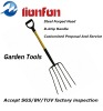 D-grip Fiberglass Handle Forged Garden Fork With Four Tines or Customized Tines