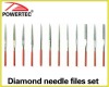 Diamond needle files set