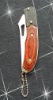 KI500--20steel wood handle folding blade knives and pocket knife
