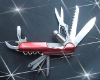 PB540--420/430steel led light 12 accessories multi function pocket knife with led light
